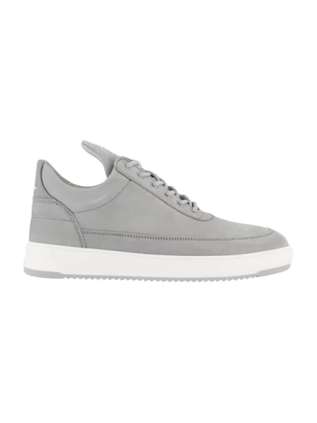 Filling Pieces sneakersy nubukowe Low Top Base szary