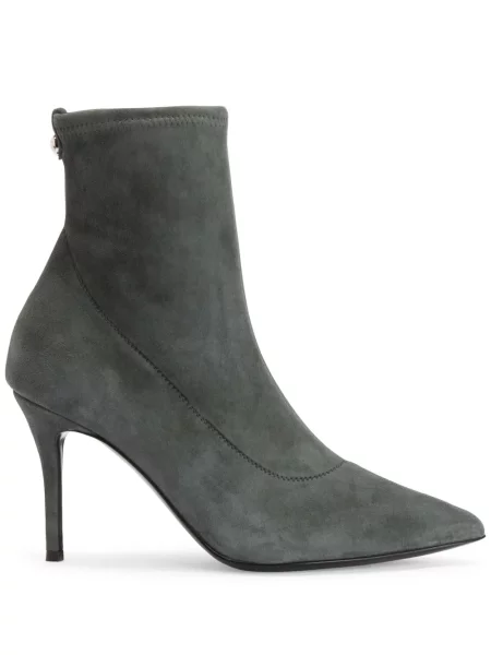Cizme scurte Giuseppe Zanotti din piele de căprioară gri