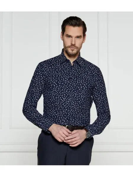 BOSS BLACK Ing | stretch fekete