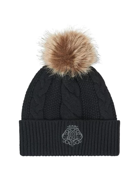 Lauren Ralph Lauren Čiapky brokátová / svetlosivá čierna