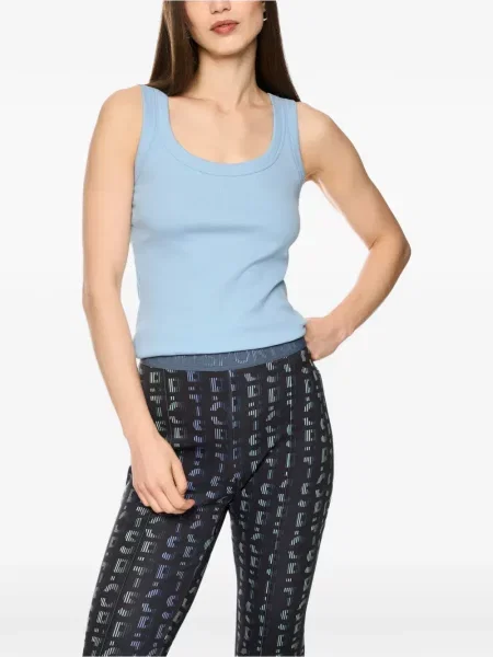 Top Marccain tricotate albastru