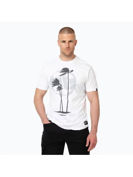 Tričko Pitbull Palms white bílé