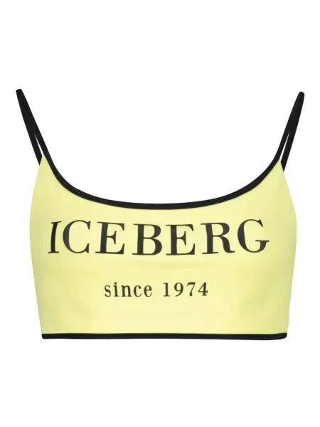 Bikini Iceberg z nadrukiem żółty