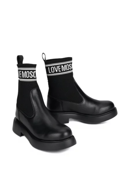 Botine Love Moschino cu imagine negru
