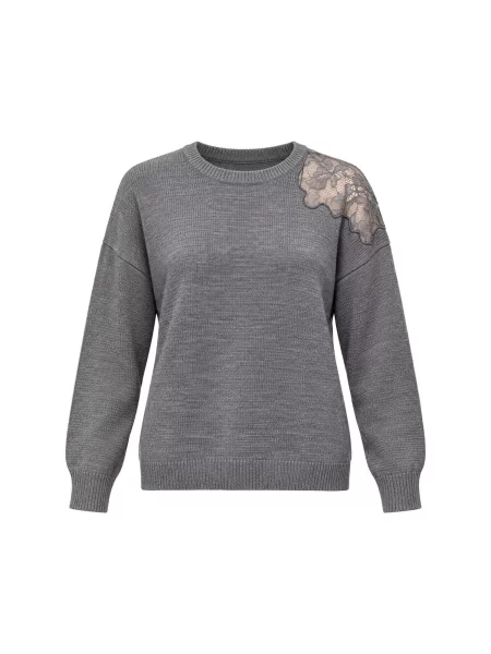RYVAN Pulover Pullover antracit siva