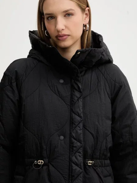 Weekend Max Mara kurtka puchowa dwustronna NOVAK zimowa czarny