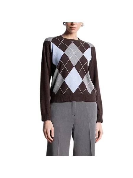 Sweter Kaos wełniany z wzorem argyle