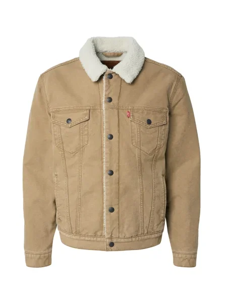 LEVI'S ® Geacă de primăvară-toamnă Type III Sherpa Trucker Jacket deschis maro
