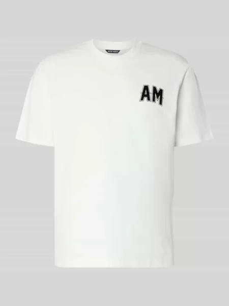 T-shirt o kroju relaxed fit z czystej bawełny Antony Morato biała