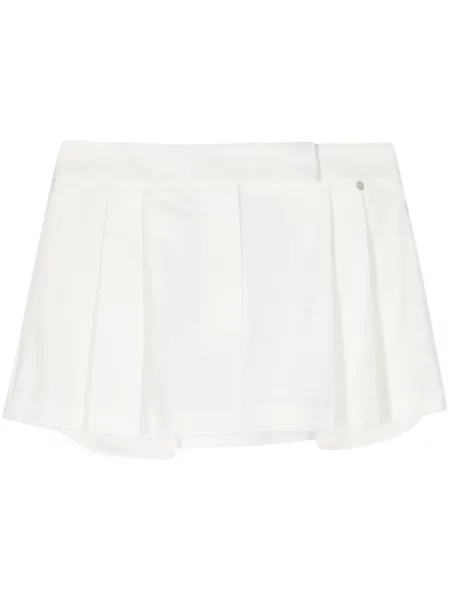 Spódnica plisowana Nissa z niską talią biała
