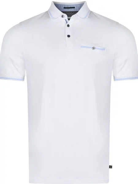 Tricou polo Ted Baker London alb