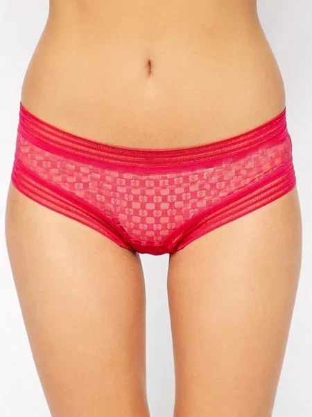 Труси HUIT 8 A La Folie малиновий поліамід/еластан