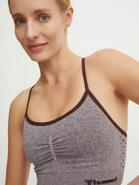 Спортен сутиен Hummel кафяво