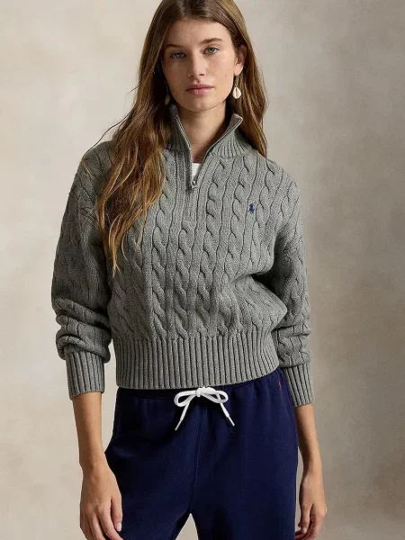 Polo Ralph Lauren pulover pentru femei din gri