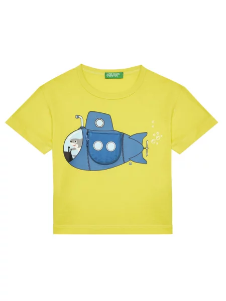 United Colors Of Benetton Футболка Regular Fit жовтий