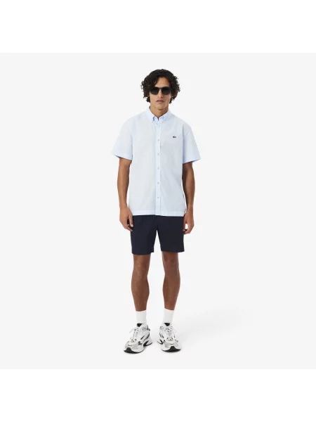 Lacoste Szorty Z Bawełny Stretch Regular Fit niebieski