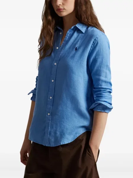 Vunena majica Polo Ralph Lauren s okruglim izrezom iznad koljena narančasta