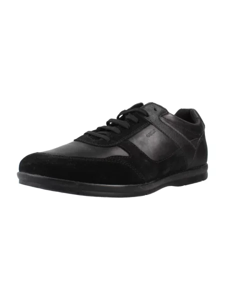 Sneakersy Geox skórzane czarne