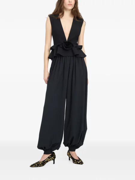 Top Rotate Birger Christensen cu model floral negru