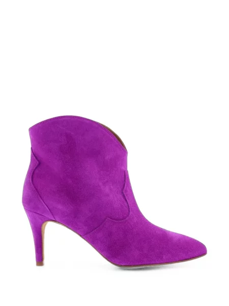 Botine Toral Shoes din piele de căprioară violet