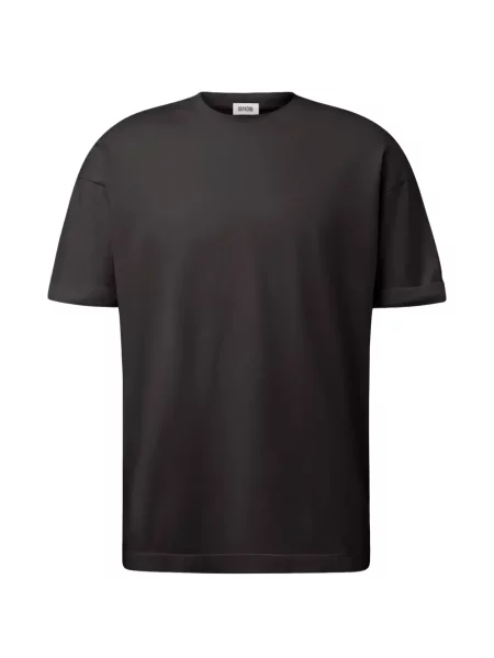Scurt tricou Drykorn cu decolteu rotund maro
