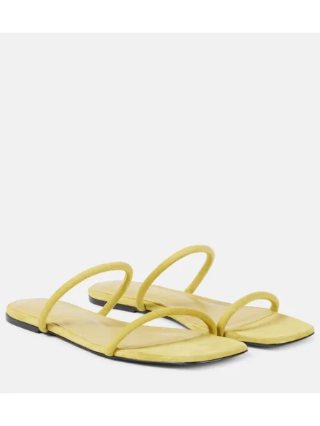 Sandale Toteme din piele de căprioară galben