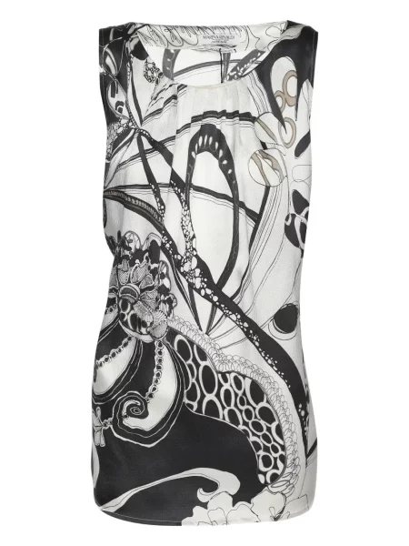 Bluză Marina Rinaldi fără mâneci alb