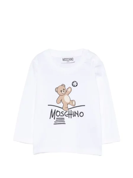 Koszulka dziecięca Moschino biała