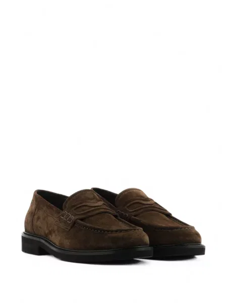 Pantofi loafer Nubikk din piele de căprioară maro