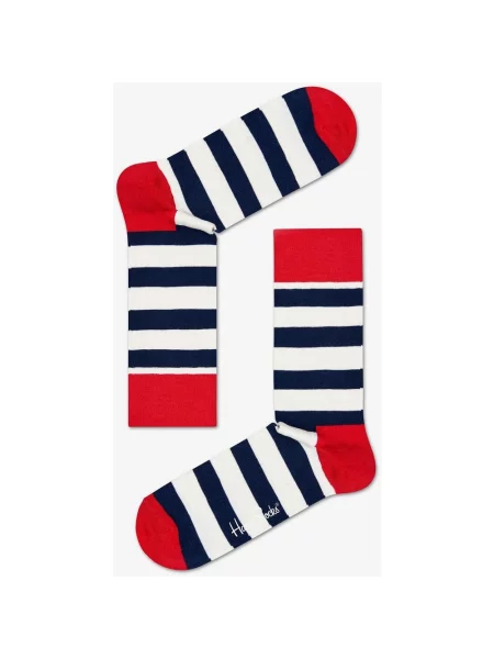 Skarpetki Happy Socks Stripe w kolorze granatowo-czerwono-białym niebieskie