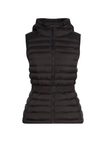 Vestă Calvin Klein cu glugă negru