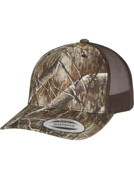 Flexfit Kšiltovka YP Classcis RealTree Camo Retro krémová / šedobéžová bílá