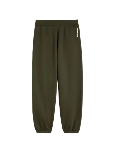 Pantaloni Jil Sander cu imagine alergare verde