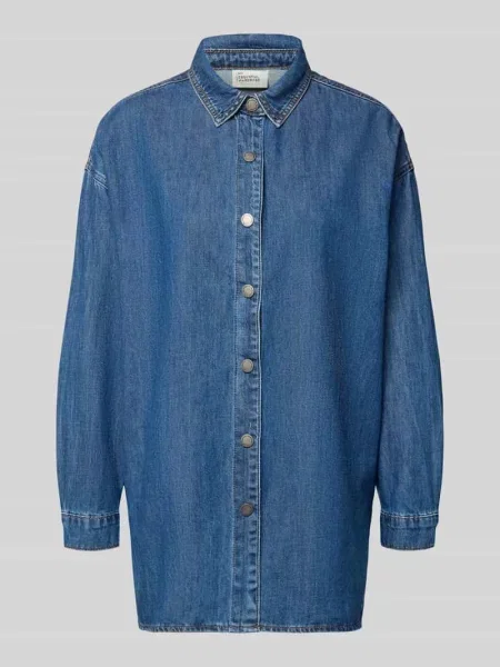Bluzka My Essential Wardrobe z długim rękawem niebieska