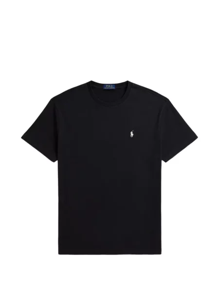 Μεταξωτό καρό polo Polo Ralph Lauren με αυτόγραφο μαύρο