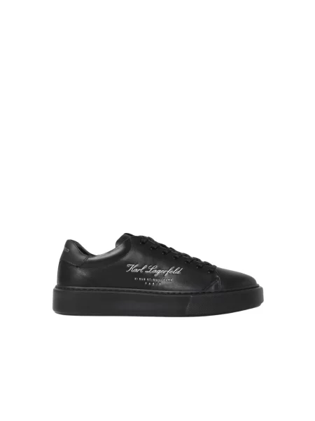 Sneakersy Karl Lagerfeld skórzane casual czarne