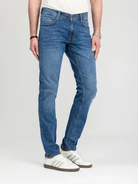 MUSTANG Farmer Mustang Style Oregon Tapered Denim Blue farmer kék