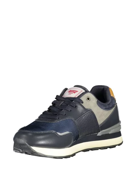 Ριγέ sneakers Carrera από διχτυωτό μπλε