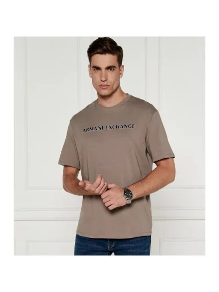 Armani Exchange Tricou bej