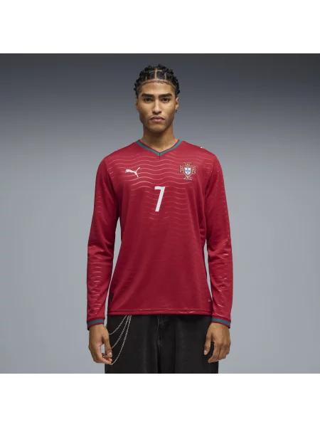 PUMA koszulka domowa z długim rękawem zawodnika Portugalia Akcesoria XXL czerwony