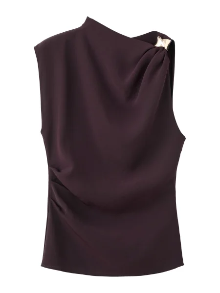 MANGO Bluza JOIA kestenjasto smeđa