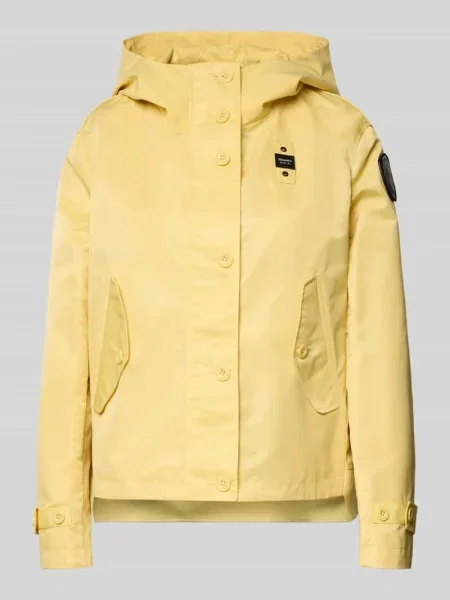 Kurtka o kroju regular fit z detalem z logo model Marcela' Blauer żółta
