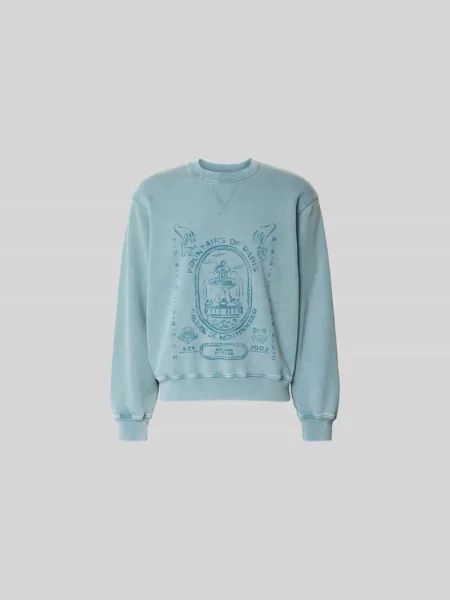 Bluza o kroju oversized z nadrukiem z napisem Maison Kitsune