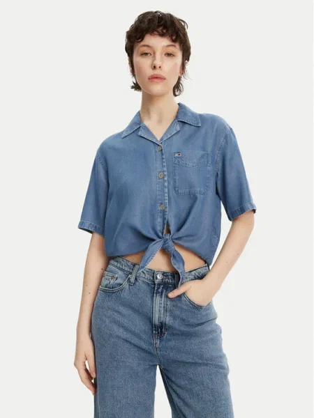 Tommy Jeans Cămașă albastru