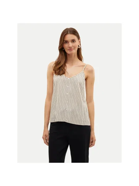 Vero Moda Felső Mymilo Regular Fit bézs