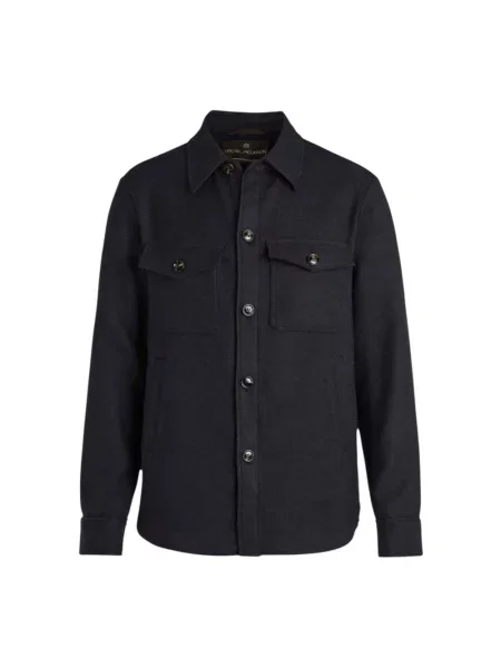 Kurtka Oscar Jacobson wełniana niebieska