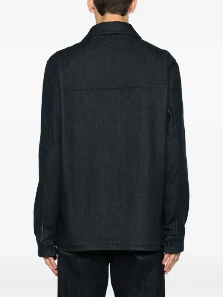 Geacă de blugi Moncler albastru