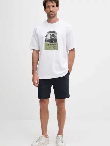 BOSS Orange t-shirt z nadrukiem biały