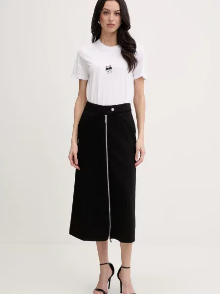Karl Lagerfeld Fustă negru