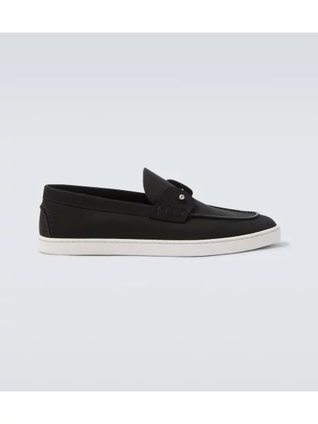 Pantofi loafer Christian Louboutin din piele negru